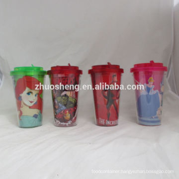 high quality charming plastic coffee cups mugs with lid